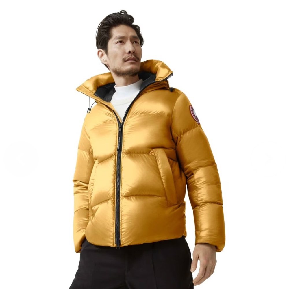 Canada Goose crofton power 750 fill puff jacket water resistant jacket, gold - Picture 2 of 16